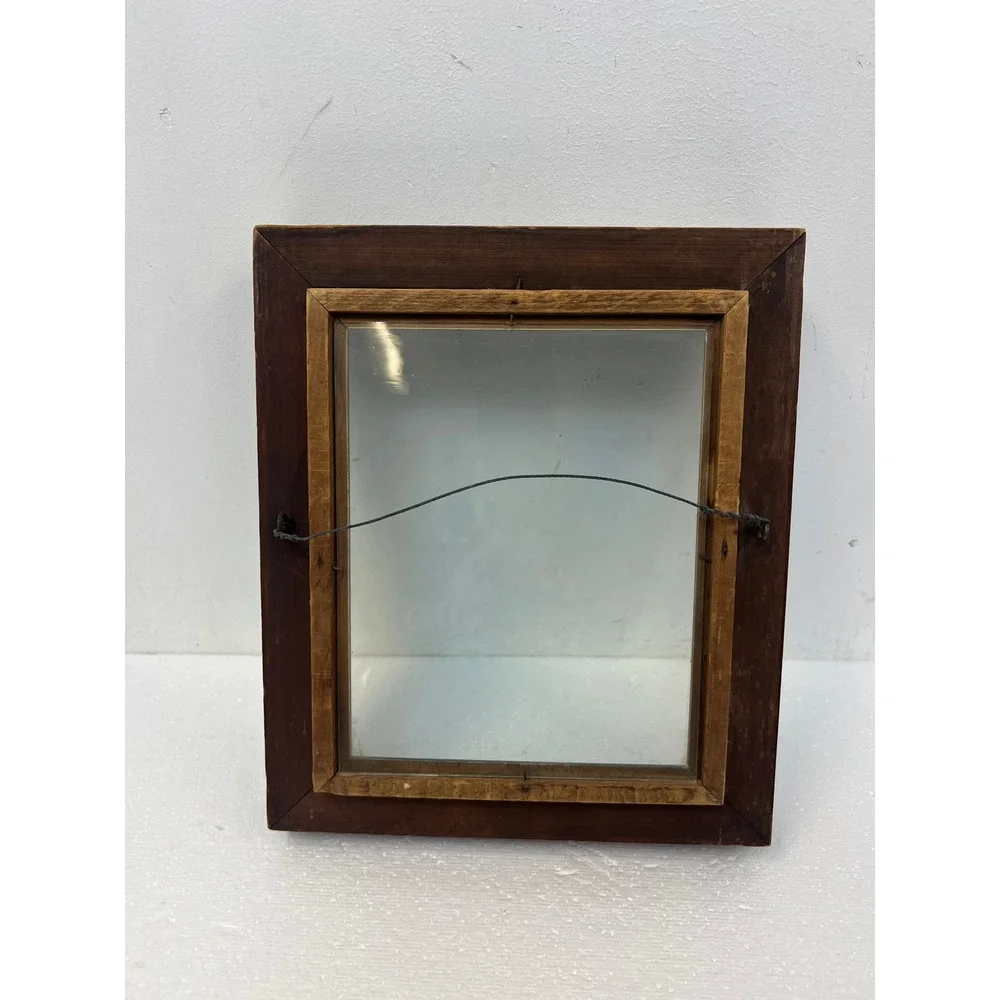 Victorian Shadowbox Deep Carved Wood Picture Frame Gold Trim Fits 8x10 vintage